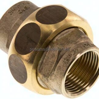 Verschraubung flach dichtend Rp 3/4" (IG),Messing