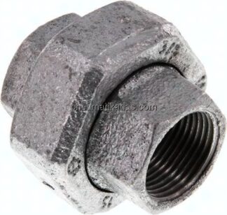 Verschraubung flach dichtend Rp 3/4" (IG),Temperguss verzinkt