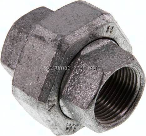 Verschraubung kon. dichtend Rp 3/4" (IG),Temperguss verzinkt