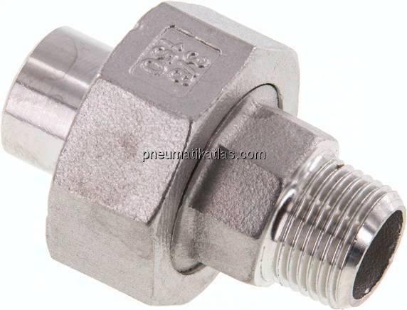 Anschweißverschraubung kon. dicht. R 3/8"(AG)-17,2mm