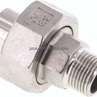 Anschweißverschraubung flach dicht. R 3/8"(AG)-17,2mm