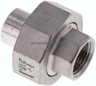 Anschweißverschraubung kon. dicht. Rp 3/8"(IG)-17,2mm