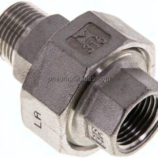 Verschraubung kon. dichtend, NPT 3/8"/NPT 3/8" (IG/AG)