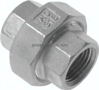 Verschraubung flach dichtend Rp 4" (IG),1.4408