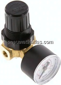 Mini-Druckregler G 1/8", 0,2 - 6 bar, nicht rücksteuerbar