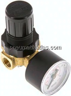 Mini-Druckregler G 1/4", 0,5 - 16 bar, nicht rücksteuerbar