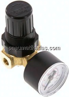 Mini-Druckregler G 1/4", 0,5 - 10 bar, nicht rücksteuerbar