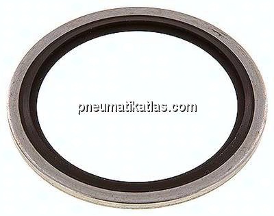 Hydraulik-Dichtring mit FKM-Einlage, für Gewinde G 1-1/2"