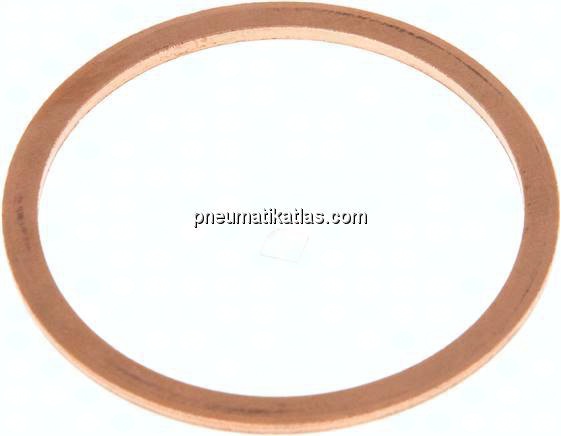 Dichtring aus Kupfer, für G 1-1/4" (42,3x48,9x2 mm)