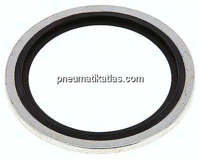 Hydraulik-Dichtring mit NBR-Einlage, für Gewinde G 1-1/4"