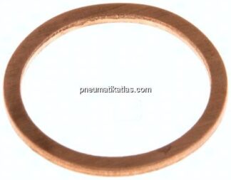 Dischtring aus Kupfer, für G 1/ 2" (21,2x25,9x1,5 mm)