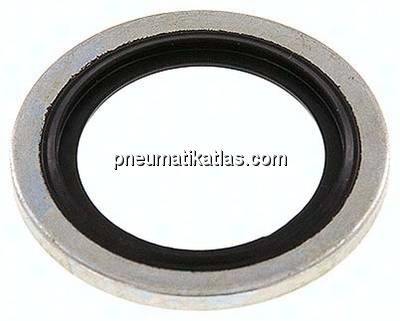 Hydraulik-Dichtring mit NBR-Einlage, für Gewinde G 1/2"