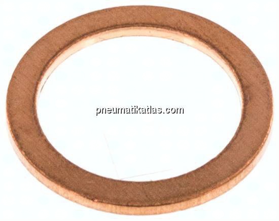 Dichtring aus gKupfer, für G 1/ 8" (10,2x13,9x1 mm)