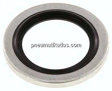 Hydraulik-Dichtring mit NBR-Einlage, für Gewinde G 3/8"