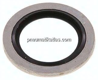 Hydraulik-Dichtring mit FKM-Einlage, für Gewinde G 3/8"