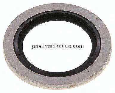 Hydraulik-Dichtring mit FKM-Einlage, für Gewinde G 3/8"