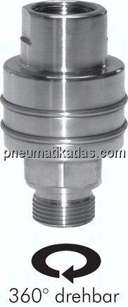 Hochdruck-Drehgelenk G 1/4", 1.4571
