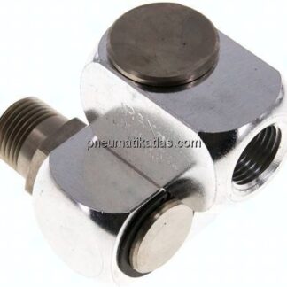 Drehgelenk 2-fach R 1/2" (konisch)(IG)-R 1/2"(AG)