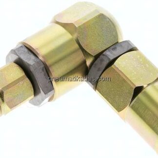 L (2 Achsen)-Drehverschraubung R 3/8"(AG)-Rp 3/8"(IG)