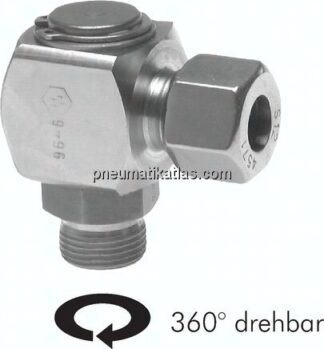 HD-Winkel-Einschraub-Drehverschraubung M 10x1-6 L (M12x1,5)