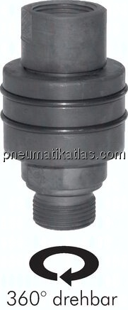 Hochdruck-Drehgelenk G 1-1/4", Stahl