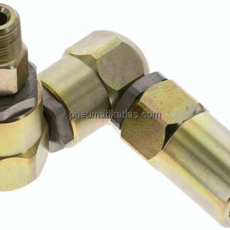 Z (3 Achsen)-Drehverschraubung NPT 3/8"(AG)-Rp 1/2"(IG)