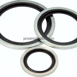 Hydraulik-Dichtring mit NBR-Einlage, für Gewinde M 10