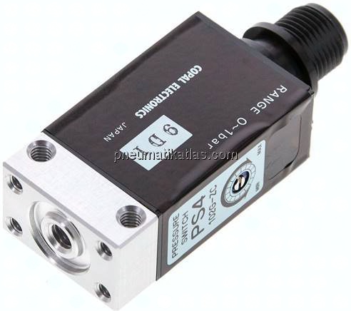 elektron. Druckschalter 0 - 1 bar, M 12-Stecker (A-codiert, 4-polig)