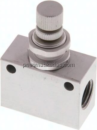Block-Drosselrückschlagventil, G 1/4", Kompakt