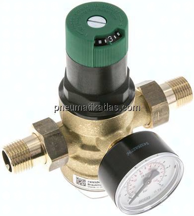Druckminderer für Trinkwasser R 1/2", 1,5 - 6 bar, DVGW