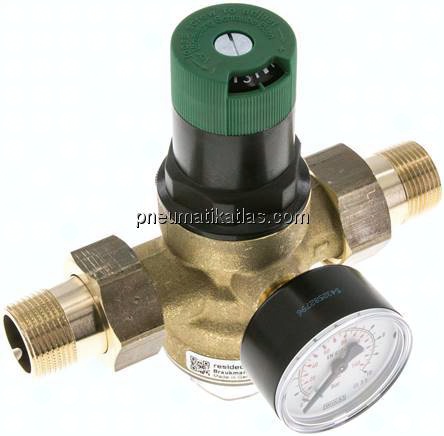 Druckminderer für Trinkwasser R 3/4", 1,5 - 6 bar, DVGW