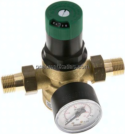 Druckminderer für Trinkwasser R 1/2", 1,5 - 6 bar, DVGW