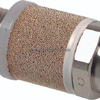 Präzisionsdrosselschalldämpfer M 5, Messing vernickelt