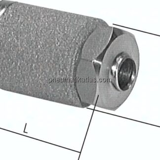 Präzisionsdrosselschalldämpfer G 1/8", 1.4571