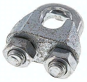 Drahtseilklemme f. 13,0mm Seil, M 10, B=24, Stahl verzinkt