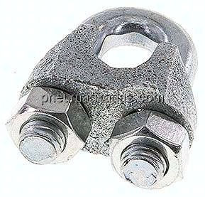 Drahtseilklemme f. 14,0mm Seil, M 10, B=25, Stahl verzinkt