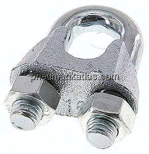 Drahtseilklemme f. 16,0mm Seil, M 12, B=29, Stahl verzinkt