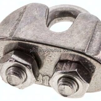 Drahtseilklemme f. 2,0mm Seil, M 3, B=7, 1.4436