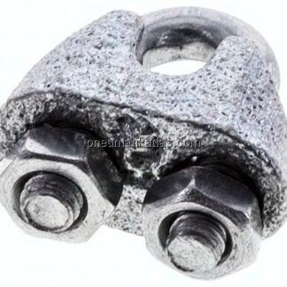 Drahtseilklemme f. 3,0mm Seil, M 4, B=9, Stahl verzinkt