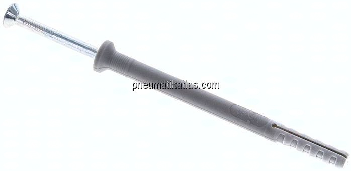 FISCHER Nageldübel 6x80, 100er Pack, Standard (Senkkopf)