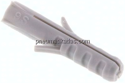 FISCHER Dübel, S 6, 100er Pack