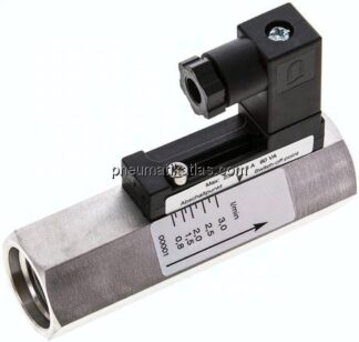 Durchflusswächter G 1/2", 0,8 - 3 l/min, 1.4571
