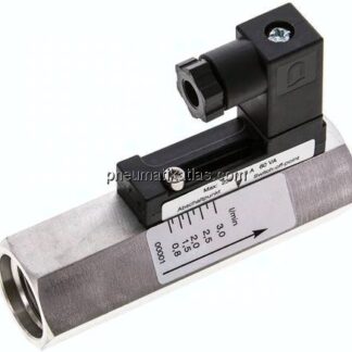Durchflusswächter G 1/2", 0,8 - 3 l/min, 1.4571