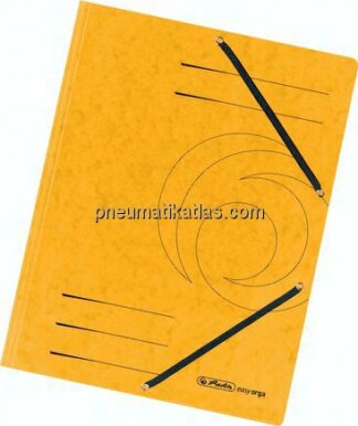 HERLITZ Eckspannermappe gelb, ohne Einschlagklappen, 5er Pack