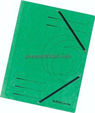 HERLITZ Eckspannermappe grün, ohne Einschlagklappen, 5er Pack