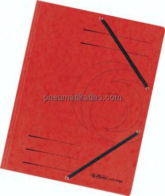 HERLITZ Eckspannermappe rot, ohne Einschlagklappen, 5er Pack
