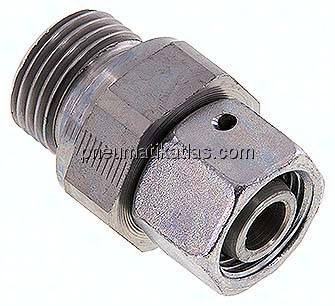 Einstellb. Schneidringverschr. G 1/2"-12 L, Stahl verzinkt