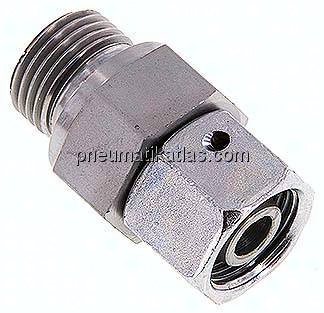Einstellb. Schneidringverschr. G 1/2"-12 S, Stahl verzinkt