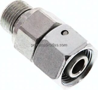 Einstellb. Schneidringverschr. G 3/8"-12 S, Stahl verzinkt