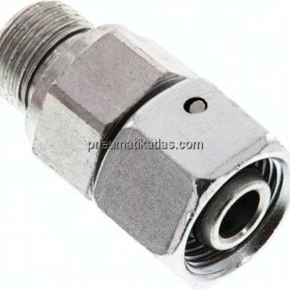 Einstellb. Schneidringverschr. G 3/8"-12 S, Stahl verzinkt